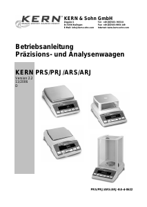 Bedienungsanleitung KERN PRS 6200-2N Industriewaage