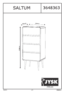 Manual JYSK Saltum (55x120x40) Dresser