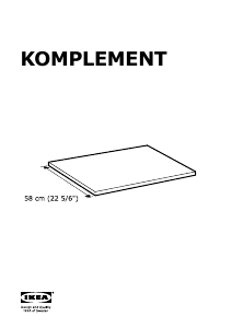 Rokasgrāmata IKEA KOMPLEMENT Plaukts