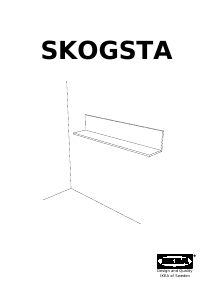 Manual IKEA SKOGSTA Prateleira