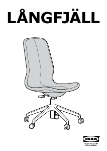 Manual de uso IKEA LANGFJALL Silla de trabajo