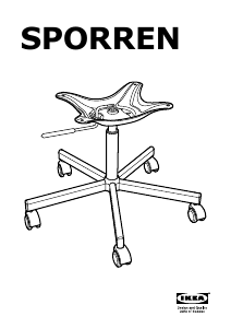 Manual de uso IKEA SPORREN Silla de trabajo