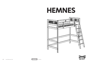 Bruksanvisning IKEA HEMNES Loftseng