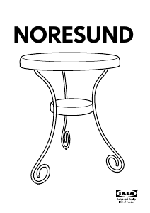 Käyttöohje IKEA NORESUND Kahvipöytä