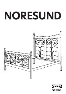 Manual de uso IKEA NORESUND Estructura de cama