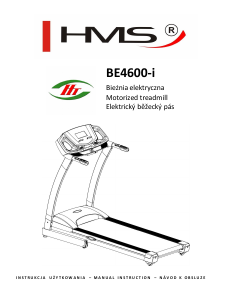 Bruksanvisning HMS BE4600-i Löpband
