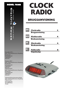 Bruksanvisning Electric House 70308 Klockradio