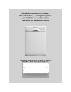 Manual de uso Edesa 1LE031SX Lavavajillas