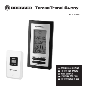 Manuale Bresser 7000001 TemeoTrend Sunny Stazione meteorologica