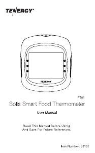 Handleiding Tenergy FT01 Voedselthermometer