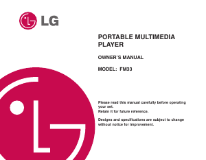 Handleiding LG MF-FM33S2K Mp3 speler