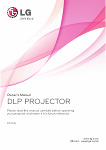 Manual LG PA72G Projector