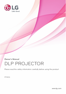 Manual LG PF80G Projector