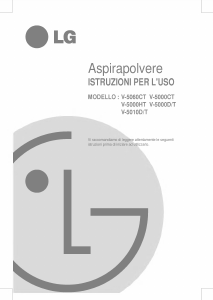Manuale LG V-5000HT Aspirapolvere
