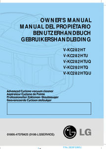 Mode d’emploi LG V-KC282HTUQ Aspirateur