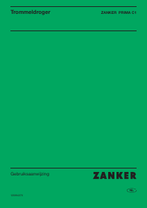 Handleiding Zanker Prima C1 Wasdroger