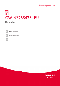 Návod Sharp QW-NS23S47EI-EU Umývačka riadu