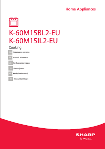 Vadovas Sharp K-60M15BL2-EU Orkaitė
