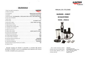 Manual Albatros MR601A Robot de bucătărie