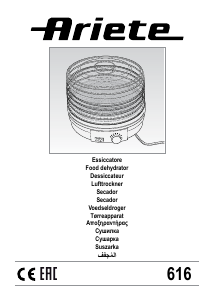 Mode d’emploi Ariete 616 Déshydrateur