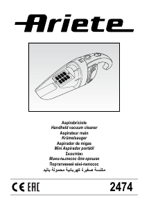 Manual Ariete 2474 Handheld Vacuum