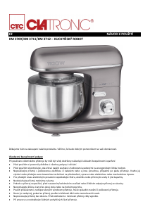 Manuál Clatronic KM 3709 Stolní mixér