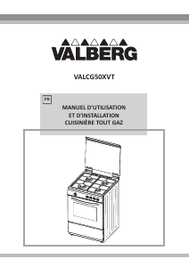 Mode d’emploi Valberg VALCG50XVT Cuisinière