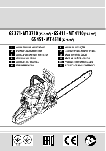 Manual de uso Oleo-Mac GS 371 Sierra de cadena