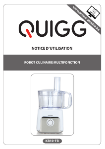 Mode d’emploi Quigg KR10-FB Robot de cuisine