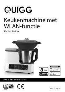 Handleiding Quigg KM 2017Wi.20 Keukenmachine