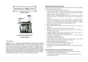 Manuál Royalty Line RL-OKM-1900.BG Kuchyňský robot
