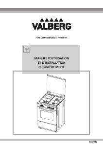 Mode d’emploi Valberg VALCM6031MCBVT Cuisinière