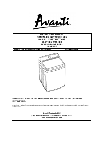 Handleiding Avanti SLTW37D0W Wasmachine