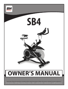 Manual BH Fitness SB4 Exercise Bike