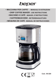 Manual Beper 90.520 Coffee Machine