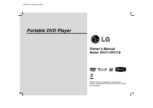 Manuál LG DP271B-P Přehrávač DVD