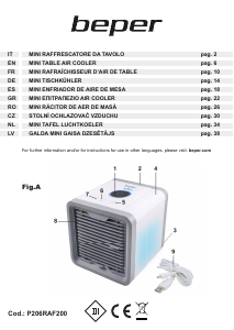 Handleiding Beper P206RAF200 Ventilator