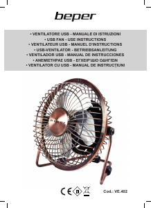 Handleiding Beper VE.402 Ventilator