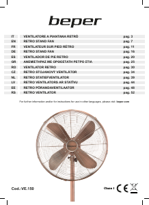 Rokasgrāmata Beper VE.150 Ventilators