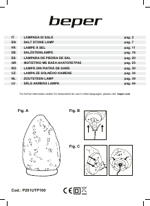 Manuale Beper P201UTP100 Lampada