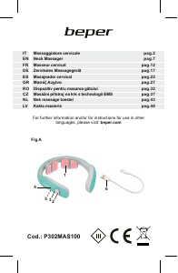 Manuale Beper P302MAS100 Massaggiatore