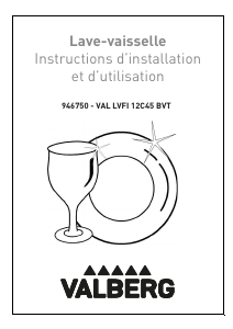 Mode d’emploi Valberg VAL LVFI 12C45 BVT Lave-vaisselle