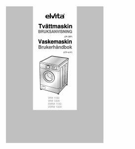 Bruksanvisning Elvita DWM 1300 Tvättmaskin