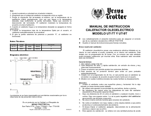 Manual de uso Ursus Trotter UT-7T Calefactor