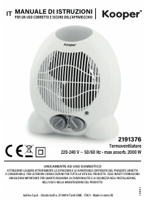 Manual Kooper 2191376 Heater