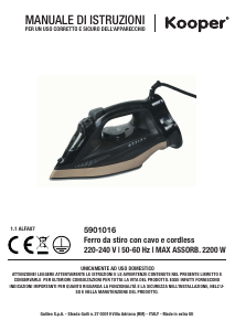 Manuale Kooper 5901016 Ferro da stiro