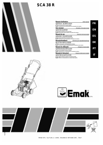 Manual de uso Emak SCA 38 R Escarificador
