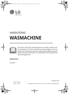 Handleiding LG F4V709P1E Wasmachine