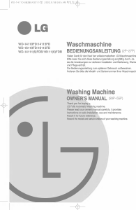 Manual LG WD-14111FD Washing Machine