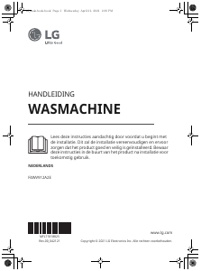 Handleiding LG F4WV912A2E Wasmachine